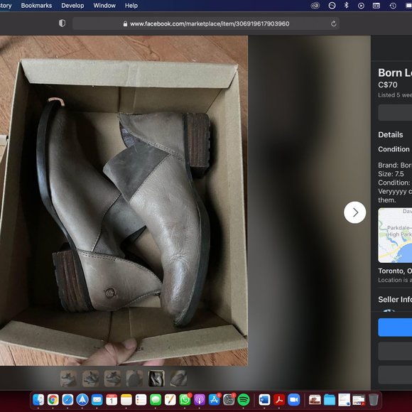 7.5 Leather Booties - MINT CONDITION - Picture 3 of 7